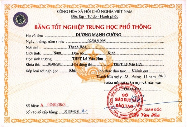 Sở hữu bằng trung học phổ thông tự tin sải bước vào đời