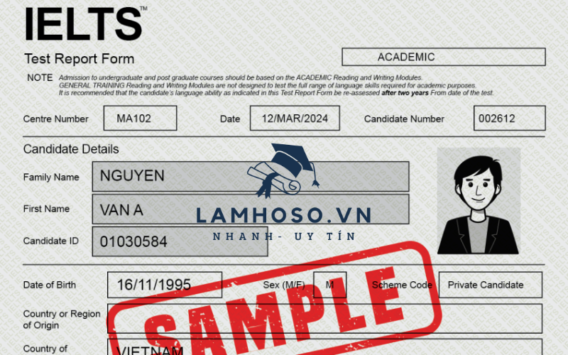 Nơi làm bằng ngoại ngữ IELTS uy tín nhanh chóng chất lượng