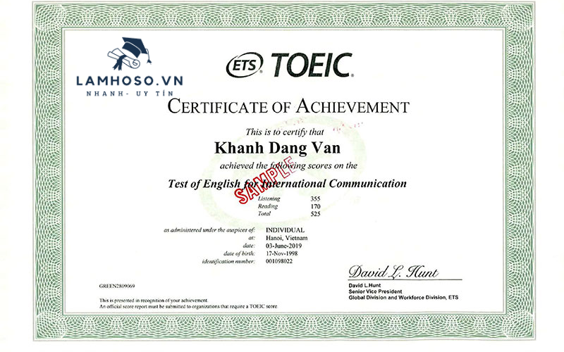 Dịch vụ làm chứng chỉ TOEIC nhanh chóng và uy tín tại Xin Việc Nhanh